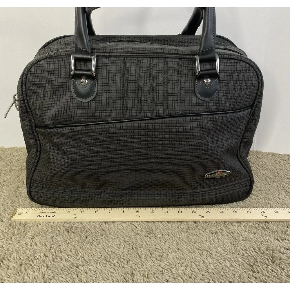 RICARDO Beverly Hills‎ Carry-On Suitcase Satchel Bag Weekender Travel Dark Gray